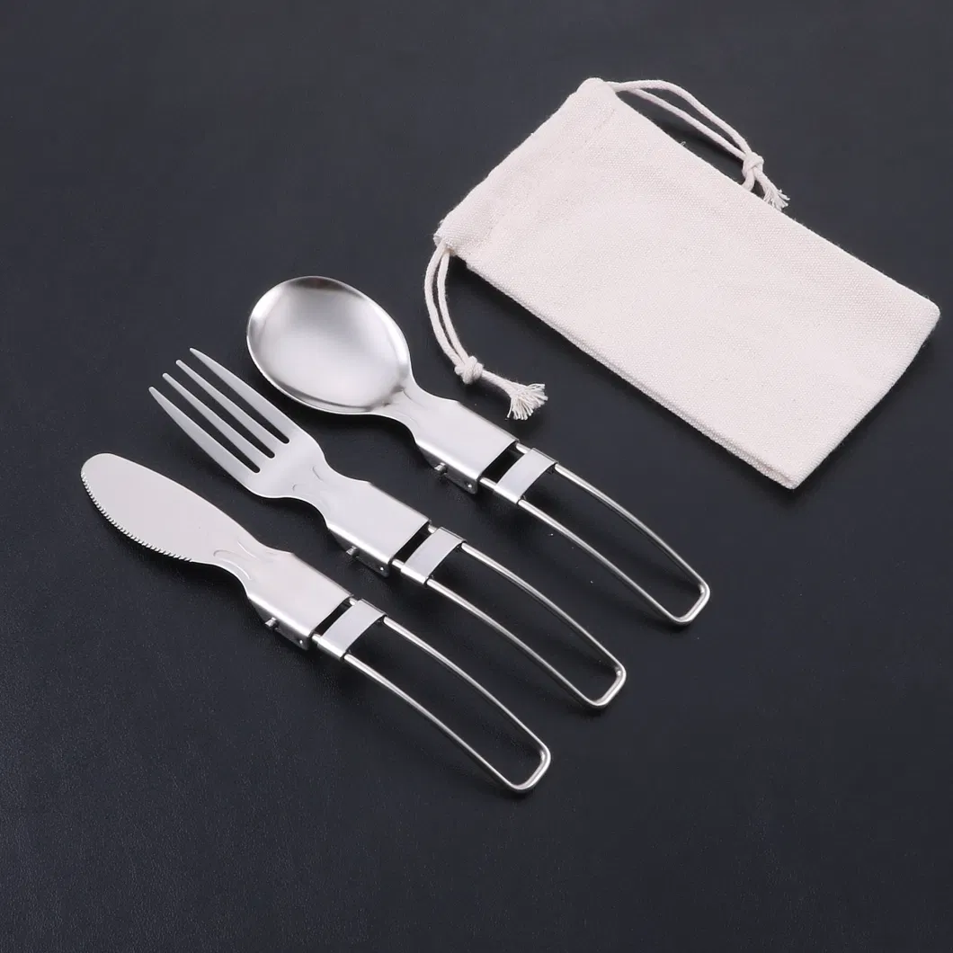 Stainless Portable Knife Fork and Spoon Camping Picnic Utensil