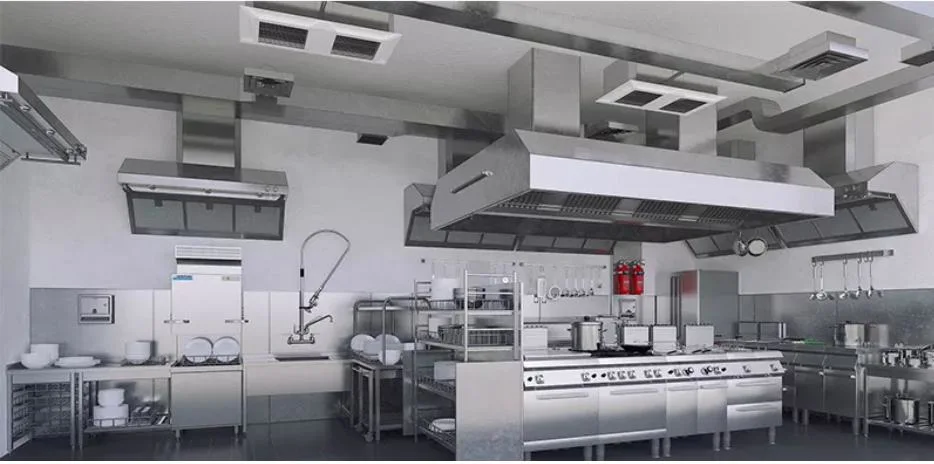 One Stop Solution Commercial Restaurant Kitchen Equipment for Cooking Refrigerating