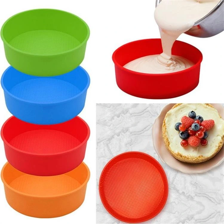 Big Size Silicon Cake Baking Pans Round Bread Pans for Bakeware