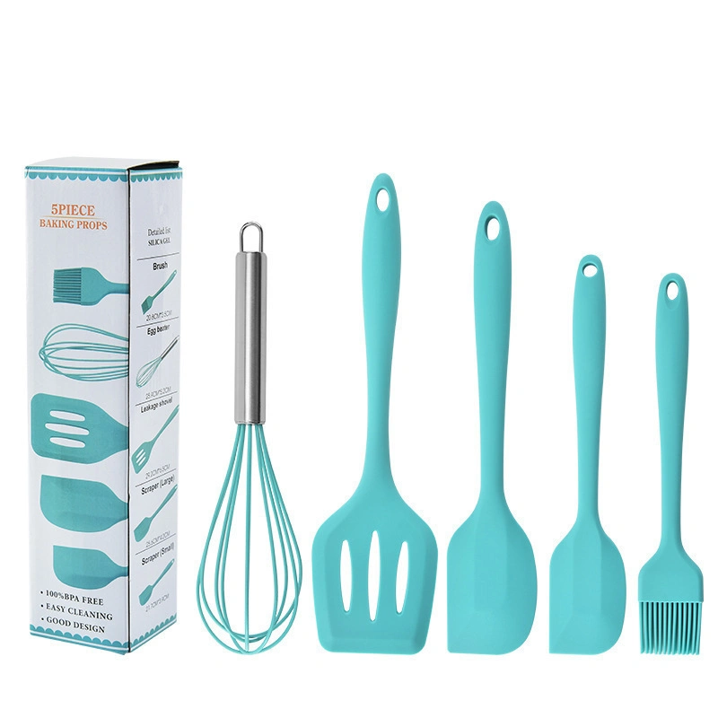 Non-Stick Heat Resistant Silicone Kitchen Set Brush Utensils for Baking