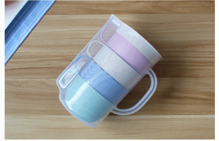 Cheap Custom Hot Selling Custom Wheat Straw Dinnerware Luxury Cup Set for Baby/Kids Eco-Friendly