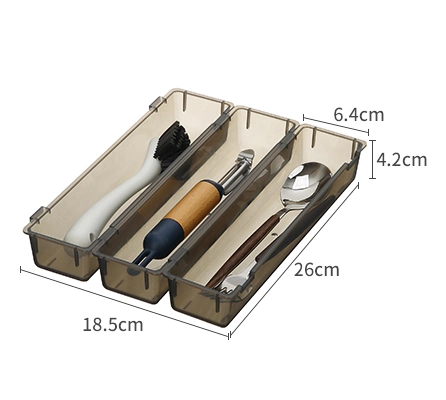 House Compact Cutlery Knife Tray Multifunctional Tableware Storage Plastic Kitchen Utensil Drawer Organizer