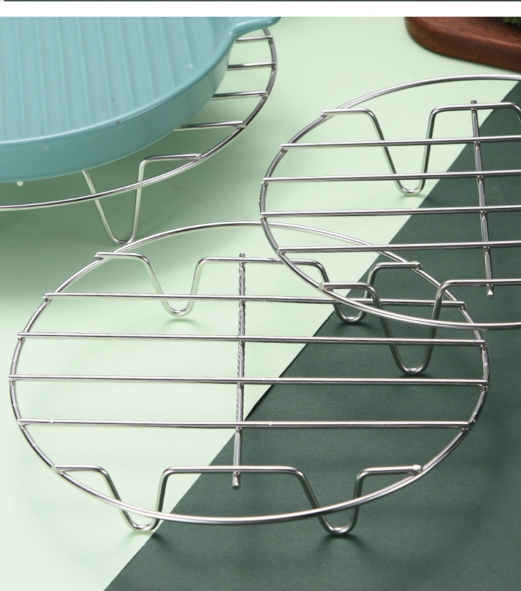 Stainless Steel Round Steamer Rack Cooling Rack for Baking and Kitchenware