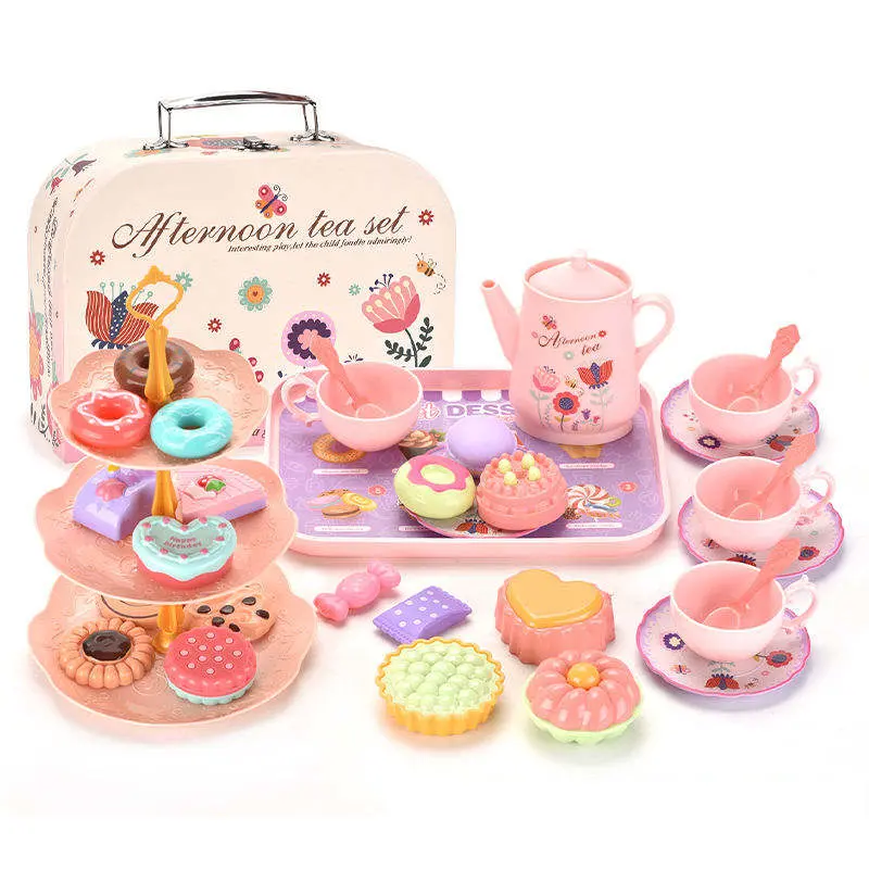 Play Set New Girls Unicorn Afternoon Tea Tinplate Play Kitchen Accessory Kit