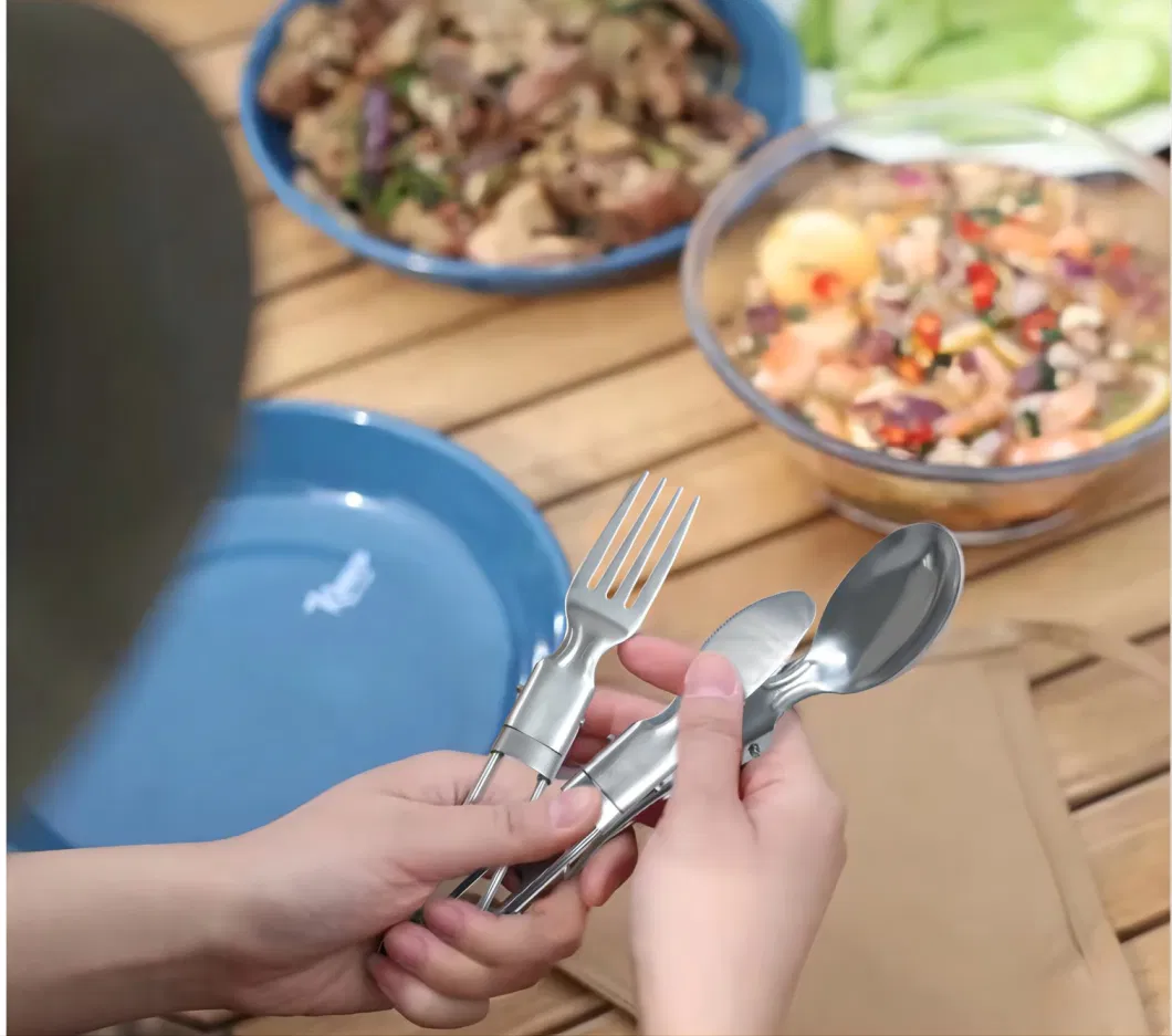 Stainless Portable Knife Fork and Spoon Camping Picnic Utensil
