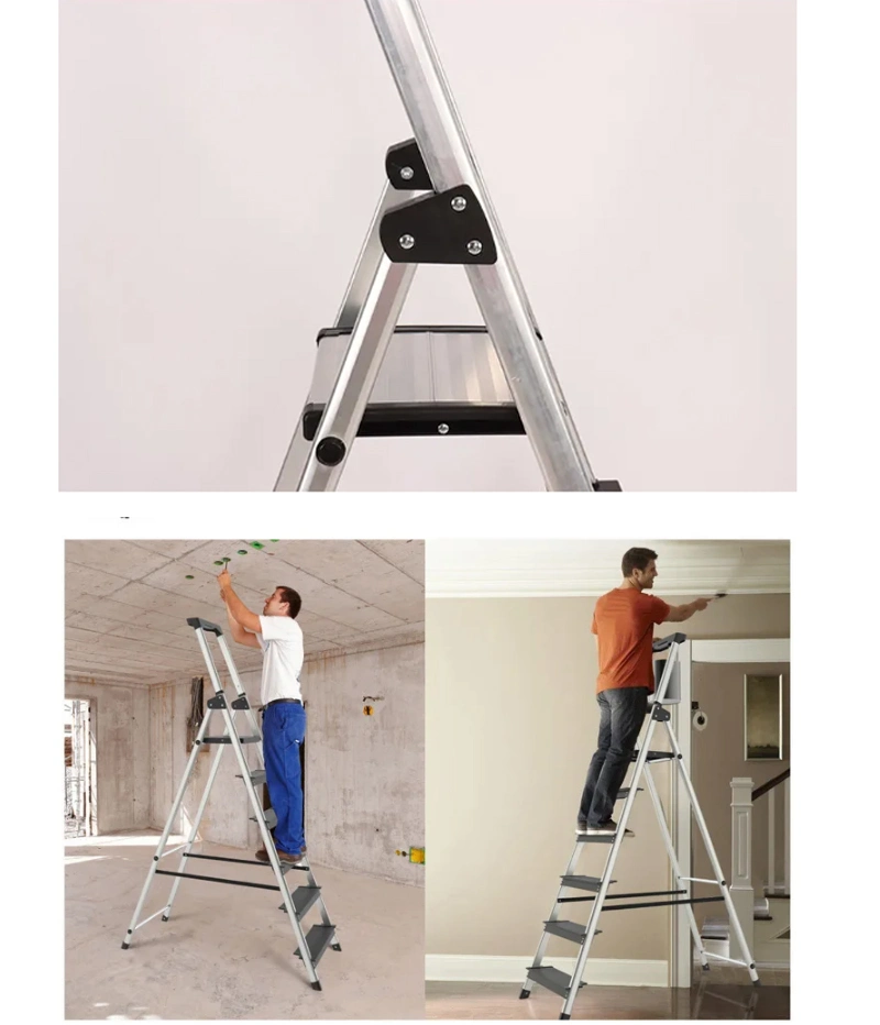 Household Ladder Use Kitchen Home Tools Aluminum Folding