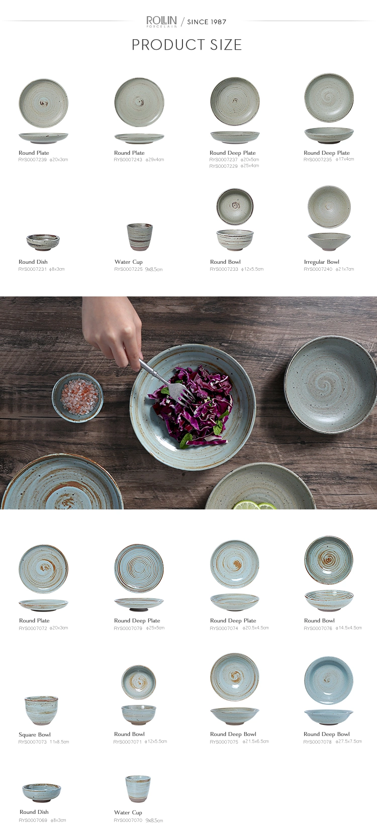 Vintage China Porcelain Dinnerware Ceramics Dinner Dishes Pottery Plate Set