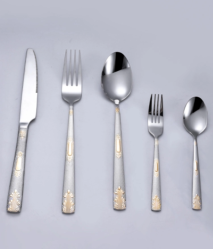 Classic Dinnerware Silverware Tableware Stainless Steel Cutlery Set for Home