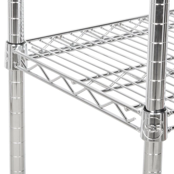 Chrome Metal Rack Wire Shelf Display Home Storage