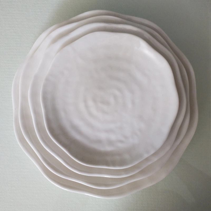 100% Melamine Food Grade Plastic Dinnerware Deep Soup Plates Sets