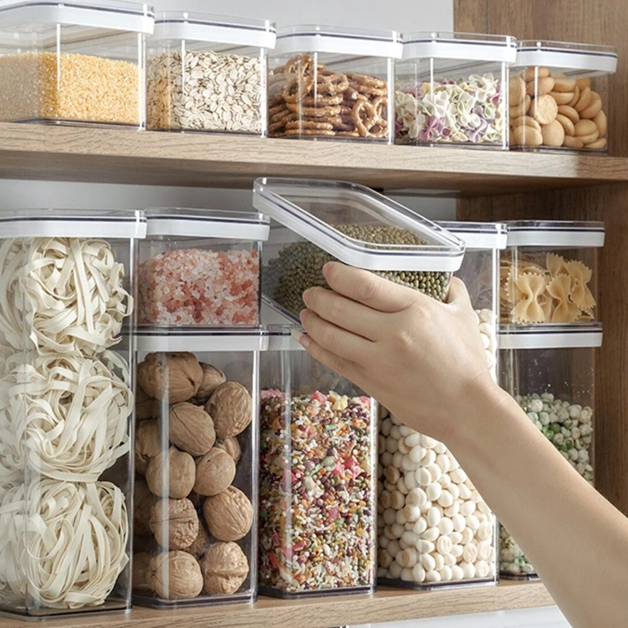 Airtight Food Storage Containers Plastic Kitchen and Pantry Organization Canisters for Cereal