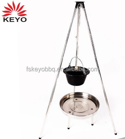 Outdoor 5-7 People Picnic Camping Sets of Pots Portable Cooking Utensils Single Hanging Pot