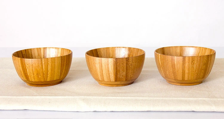 Wooden Tableware Eco-Friendly Baby Bowl Dinnerware Bowls