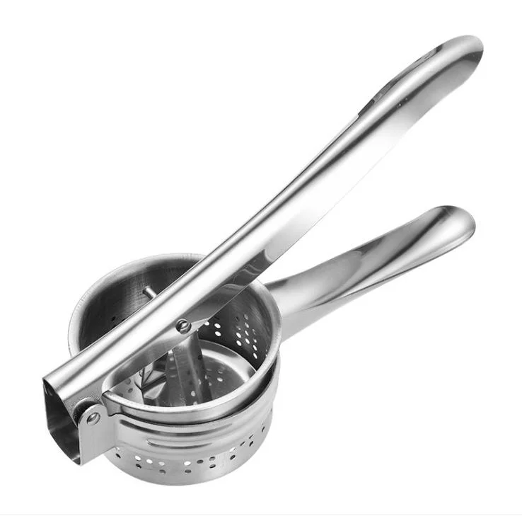 Stainless Steel Lemon Garlic Fruit Vegetable Squeezer Mill Manual Juicer Mashed Potato Kitchen Tool