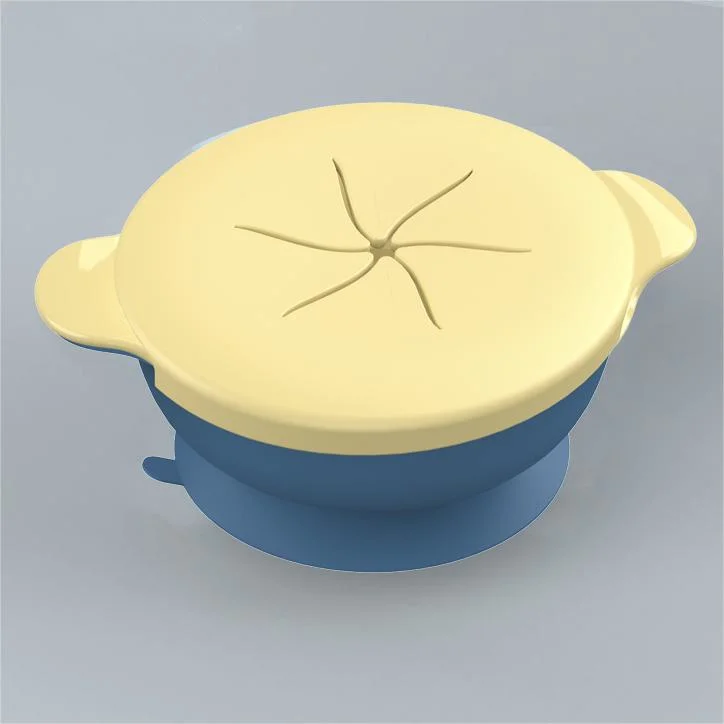 Baby Feeding Plate PP Plastic Multi-Functional Silicone Soup Bowl