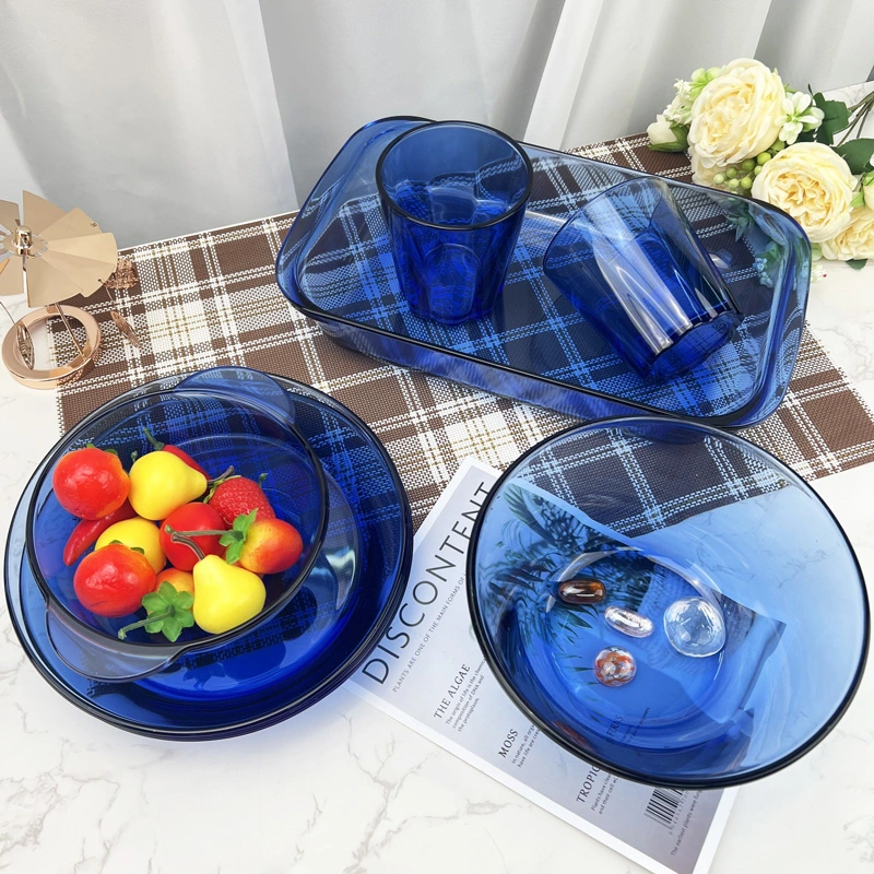 Wholesale High Borosilicate Glass Bowls, Glass Plates, Bakeware Set etc