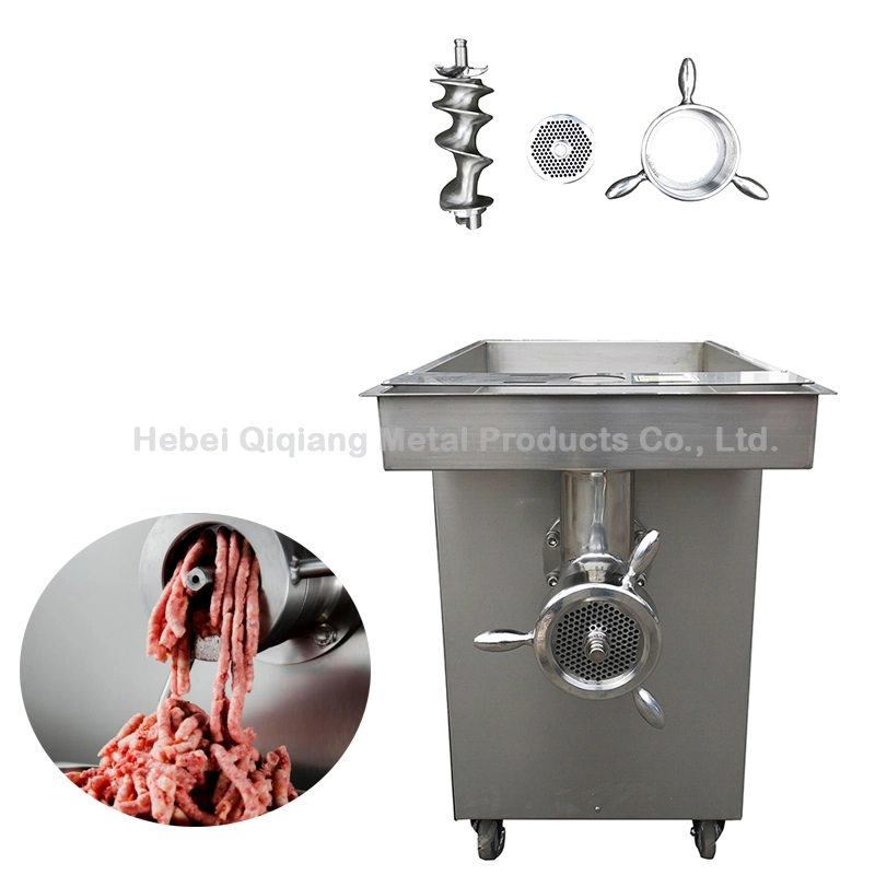 Qh Food Equipment Food Processor Electric Meat Grinder Stainless Steel Vegetable Chopper Chicken Rack Fish Bone Pork Bone Grinder Kitchen 380V