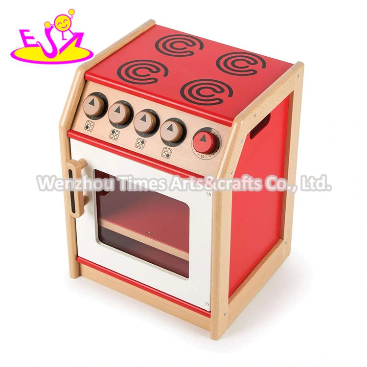 2020 New Released Standing Wooden Play Stove Top for Children W10c536