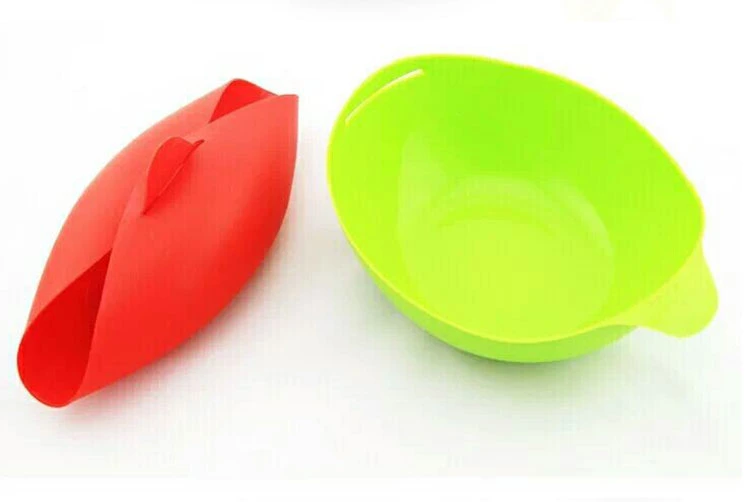 Silicone Steamer Microwave Vegetable Steamer Folding Bread Baking Pan Bowl Fish Poacher Home Kitchen Baking Tools