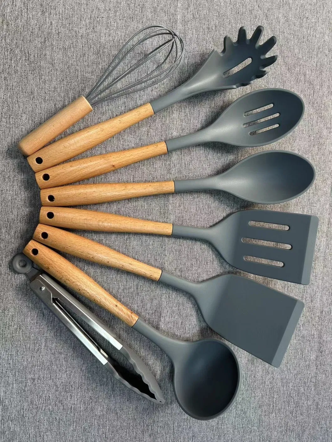 High Quality 8PCS House Gadgets Wooden Handle Cooking Kitchen Utensils Tools Set