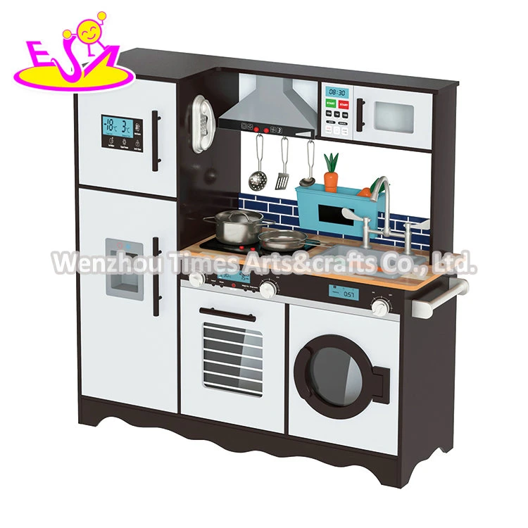 Wholesale Educational Cooking Game Simluation Mini Wooden Kitchen for Kids W10c752