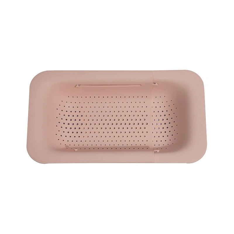 Plastic Storage Tenders Retractable Basket Multifunctional Drainer Fruits and Vegetables Strainer Kitchen Tool Wbb15843