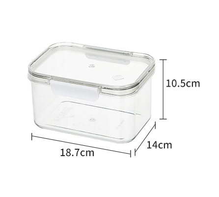 Pantry Organization Storage Bins Home Use Food Container Clear Food Safestackable Plastic 1600ml Sealed Lid Food Container