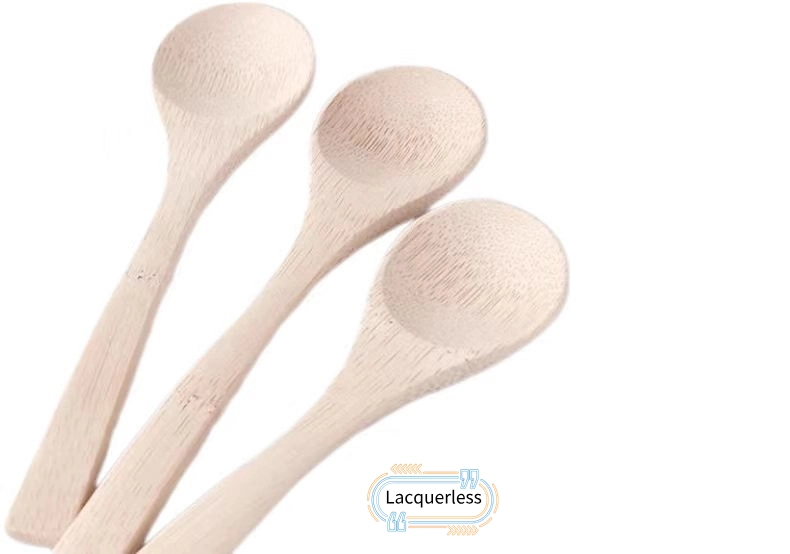 Wholesale High Quality Natural Bamboo Scoop for Face Cream Mini Bamboo Cosmetic Spoons Medicine Spoon