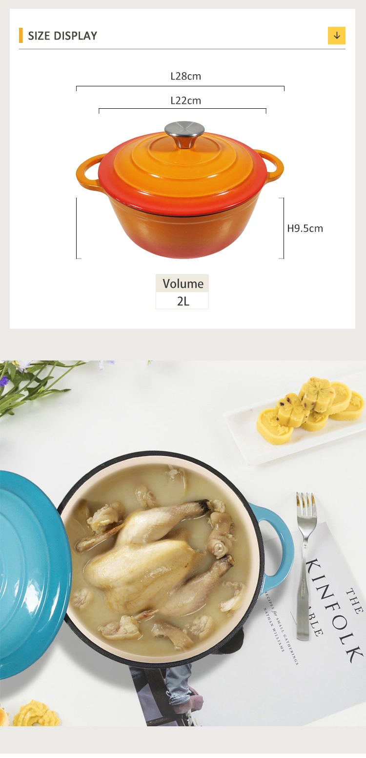 Wholesale Healthy Enamel Cast Iron Cookware
