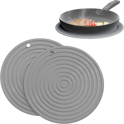  Set di tappetino in Trivet in silicone termoresistente per il supporto del potenziometro per temperature elevate Piatti