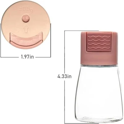  Cucina Hot Selling vetro a prova di umidità Concondimento contenitore Spice Vasetto