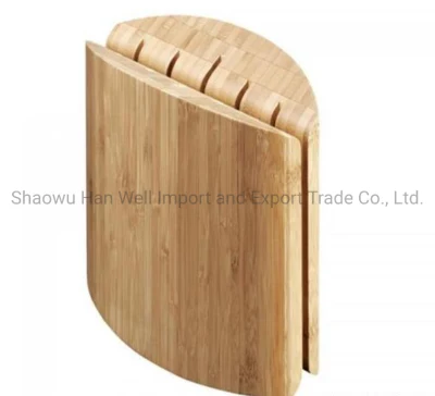  Rack per organizer per coltelli da cucina in bambù naturale per riporre il dispositivo