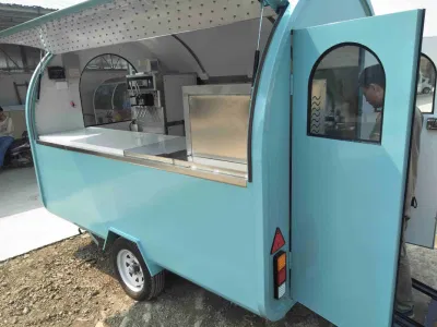 Unique Design Electric Food Truck in vendita Mobile Street alla moda Cucina Carrello alimentare