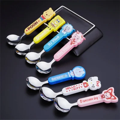 Set di plastica argentata per vendita diretta da parte dei produttori Set di tre pezzi all&prime;ingrosso di coltelli, forcelle e cucchiai una tantone per