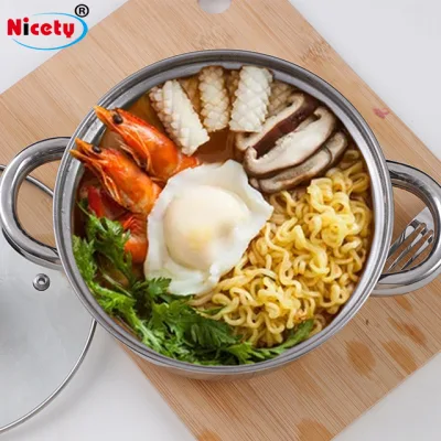 Cina Commercio all&prime;ingrosso utensili da cucina pentola Set cena Pan utensili da cucina Recipiente di cottura in acciaio inox