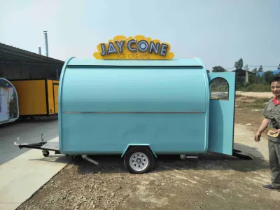 Unique Design Electric Food Truck in vendita Mobile Street alla moda Cucina Carrello alimentare