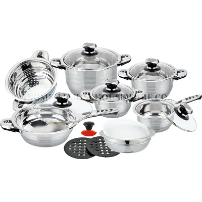  Utensili da cucina personalizzati utensili da cucina a bordo largo Set di utensili da cucina in acciaio inox