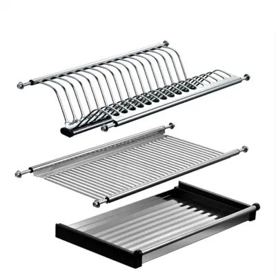  Armadio a parete con aggancio a parete, vassoio in acciaio inox, unità organizer utensili Ripiano portaoggetti per piastre ripiano per cucina accessorio armadio base per tavola da pranzo piatto Rack