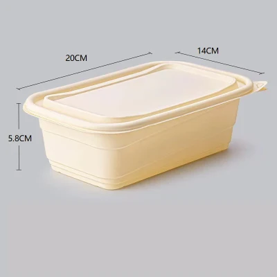 Contenitore per alimenti monouso per alimenti, recipiente degradabile