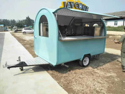 Unique Design Electric Food Truck in vendita Mobile Street alla moda Cucina Carrello alimentare