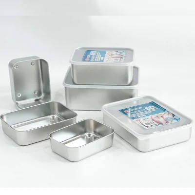  Contenitori per il pranzo ecologici senza BPA in acciaio inox Contenitore in acciaio per alimenti con coperchio