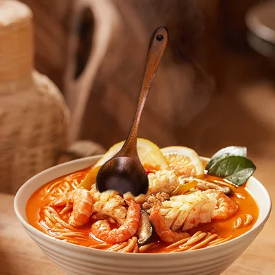  Spatola in legno con spatola senza avambraccio con manico lungo e frittura Pala cucina in legno Casa Stir-Fry pala pala in legno pala in legno cucchiaio di legno Impostazione