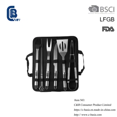  Utensili in acciaio inox di alta qualità barbecue grigliatura utensili da cucina barbecue Utensili per barbecue con griglia