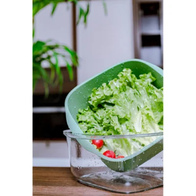  2 Accessori cucina utensili da cucina doppio strato cestini di stoccaggio Cestelli multiuso per frutta vegetale 6 pezzi