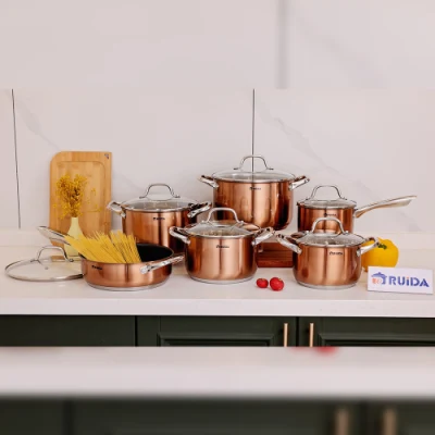  Set utensili da cucina 10/12PZ. Stoviglie in acciaio inox utensili da cucina