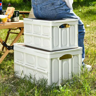  Grande Bianco: Ampio ripostiglio esterno, Portable picnic con coperchio in legno (bianco)