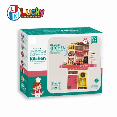  Simulazione cucina giocattolo con Spray pretend giocare cibo con toddler