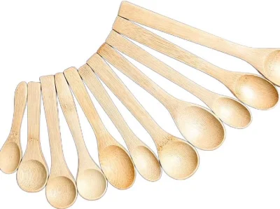  All&prime;ingrosso Scoop di bambù naturale di alta qualità per crema viso Mini Cucchiaio di medicina di cucchiai di Bamboo cosmetic