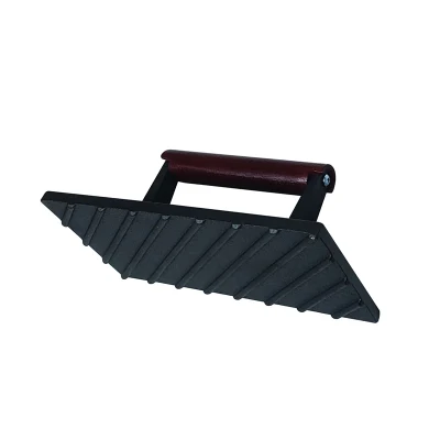 Peso bistecca in ghisa ad alte prestazioni manico in legno Bacon Grill Hamburger Press cottura barbecue strumento