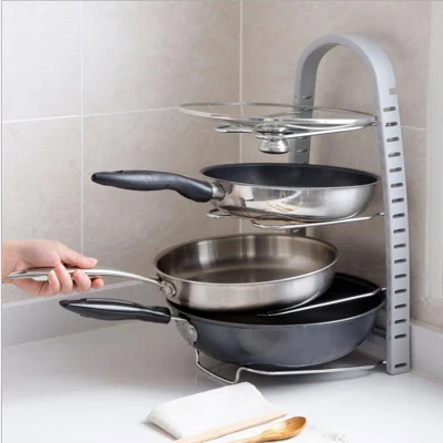  Rack organizer multiuso per cucina, posateria, coperchio per recipiente, tritatutto Scaffali per schede Space Saver Tool Ess15633